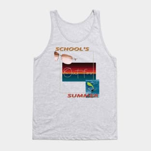 cute retro last day of school school's out for summer teacher Tank Top